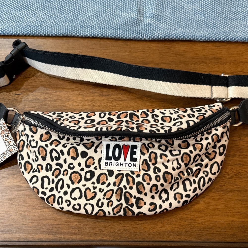 Brighton Love Leopard Print Belt Bag New with Tags